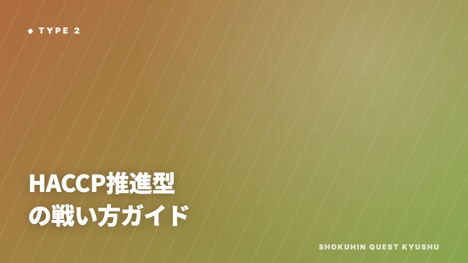 HACCP推進型の戦い方ガイド 表紙